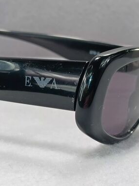 Emporio Armani Black Sunglasses Temple Arm with White Logo